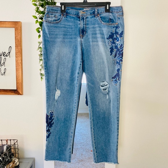 Jessica simpson embroidered jeans Clearance